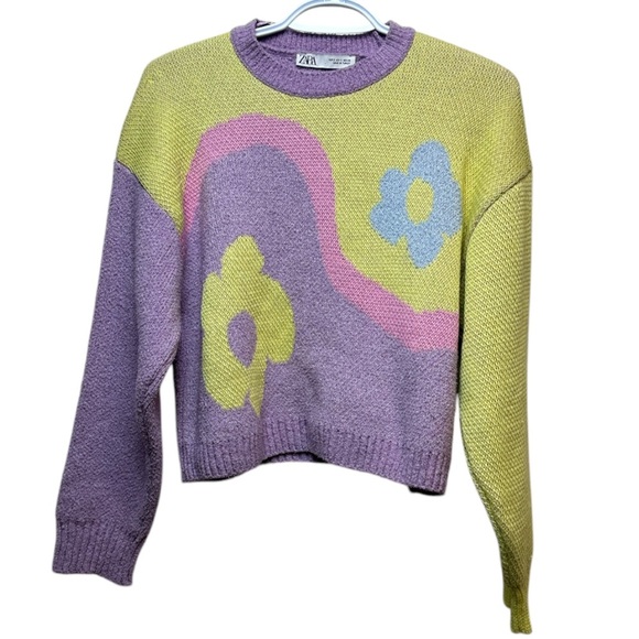 Zara Crewneck Croptop sz S - Picture 1 of 5